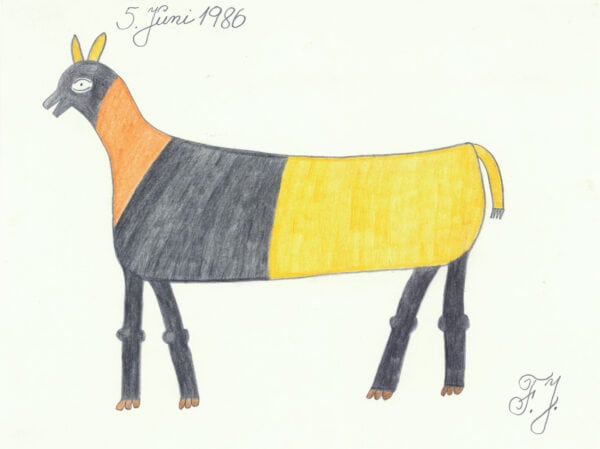 Die fünf Wochen jungen Kälber / The five weeks young calfs - fischer johann