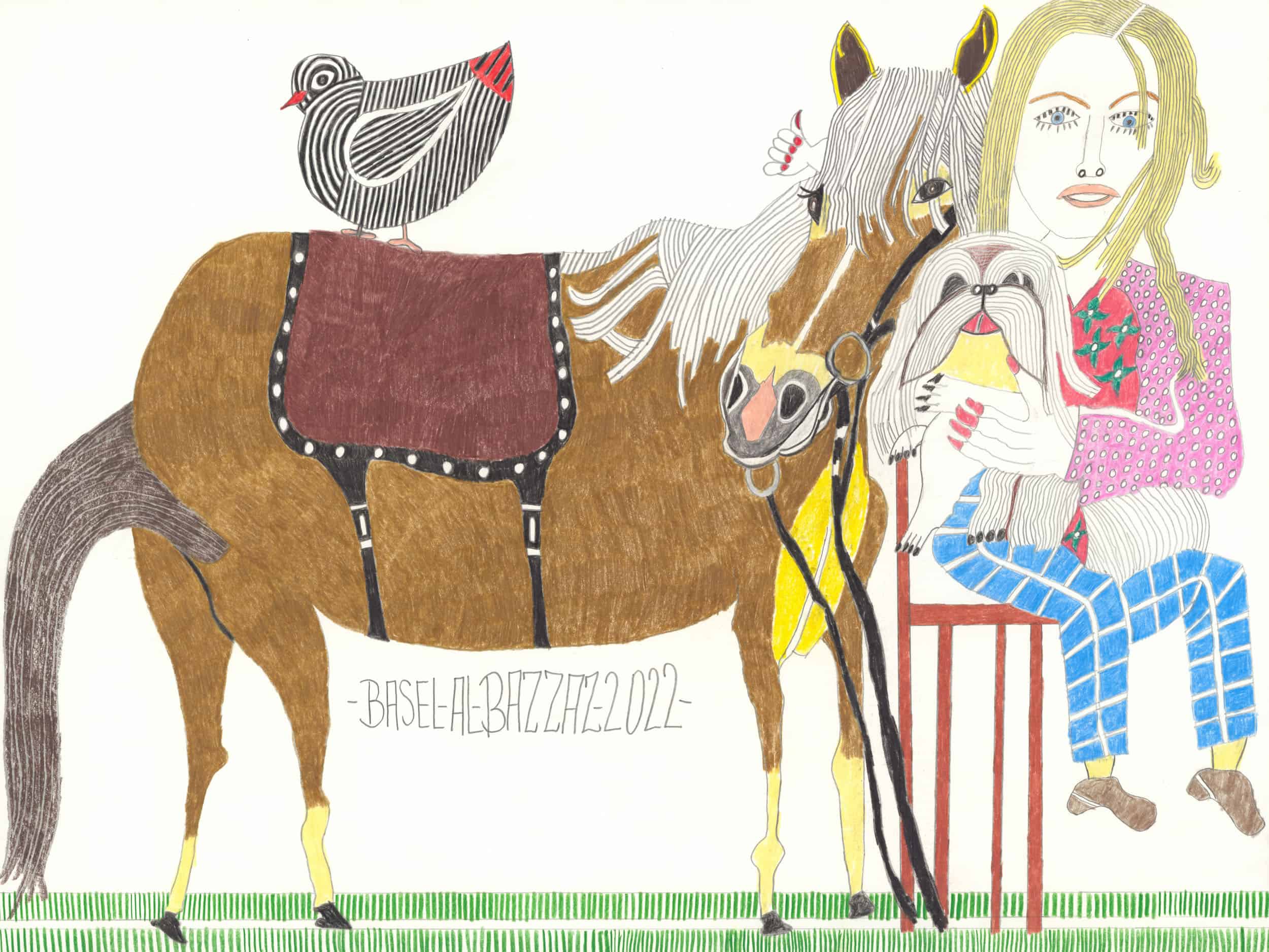 al-bazzaz basel - Vogel und Pferd / Bird and horse