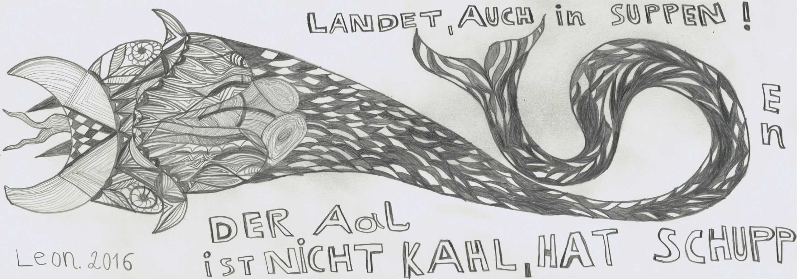 fink leonhard - Ein Aal im Meer in der Südsee / An eel in the sea in the South Seas