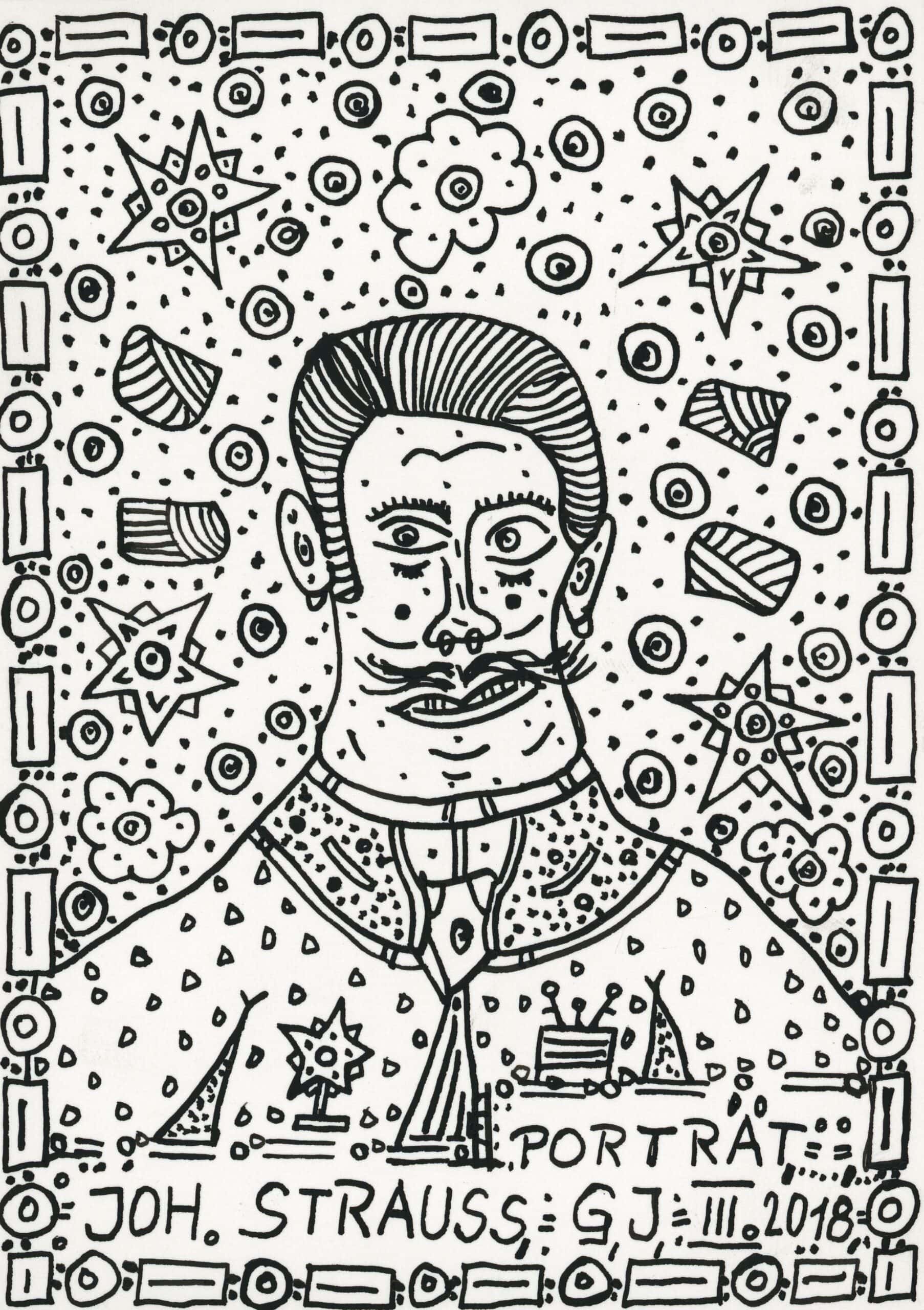 garber johann - PORTRÄT JOH. STRAUSS/PORTRAIT OF JOH. STRAUSS