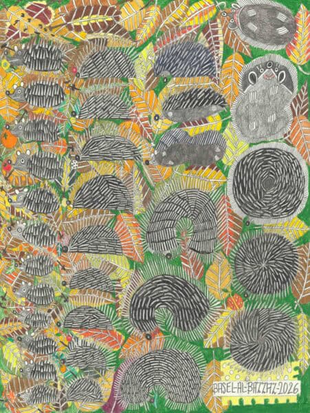 Viele Igel groß und klein/Many hedgehogs, big and small