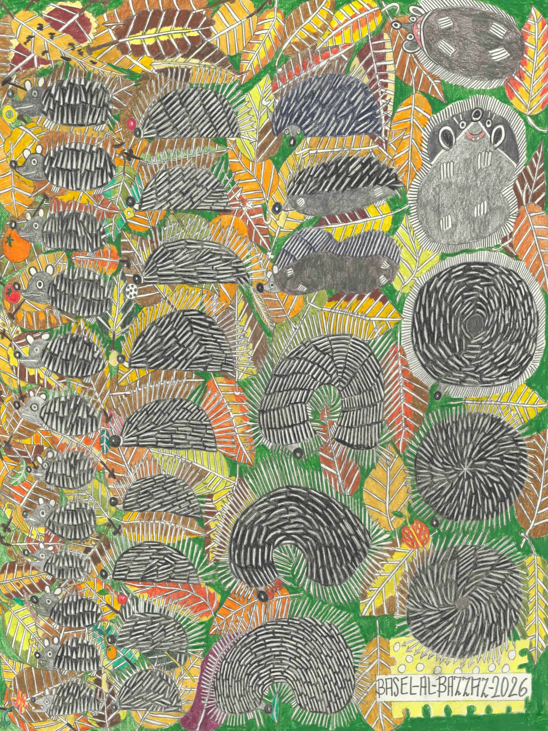 al-bazzaz basel - Viele Igel groß und klein/Many hedgehogs, big and small