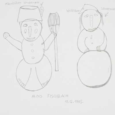 Männlicher Schneemann Weiblicher Schneemann / Male snowman female snowman
