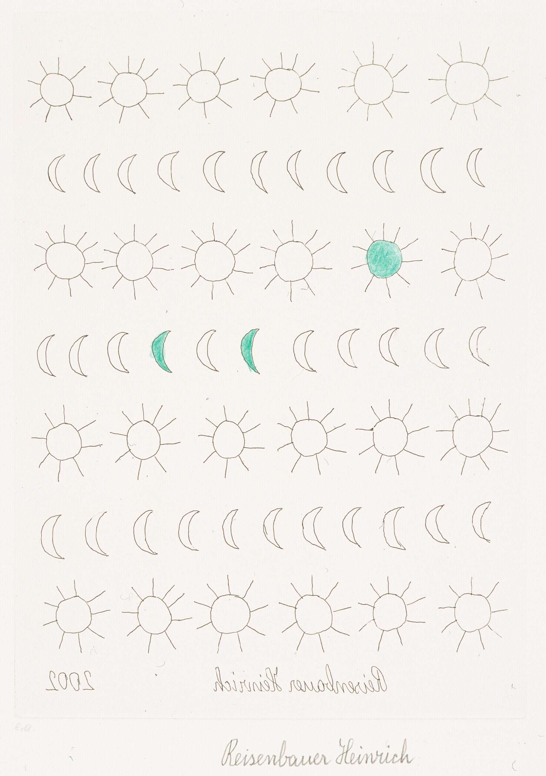 reisenbauer heinrich - Sonnen und Monde / suns and moons