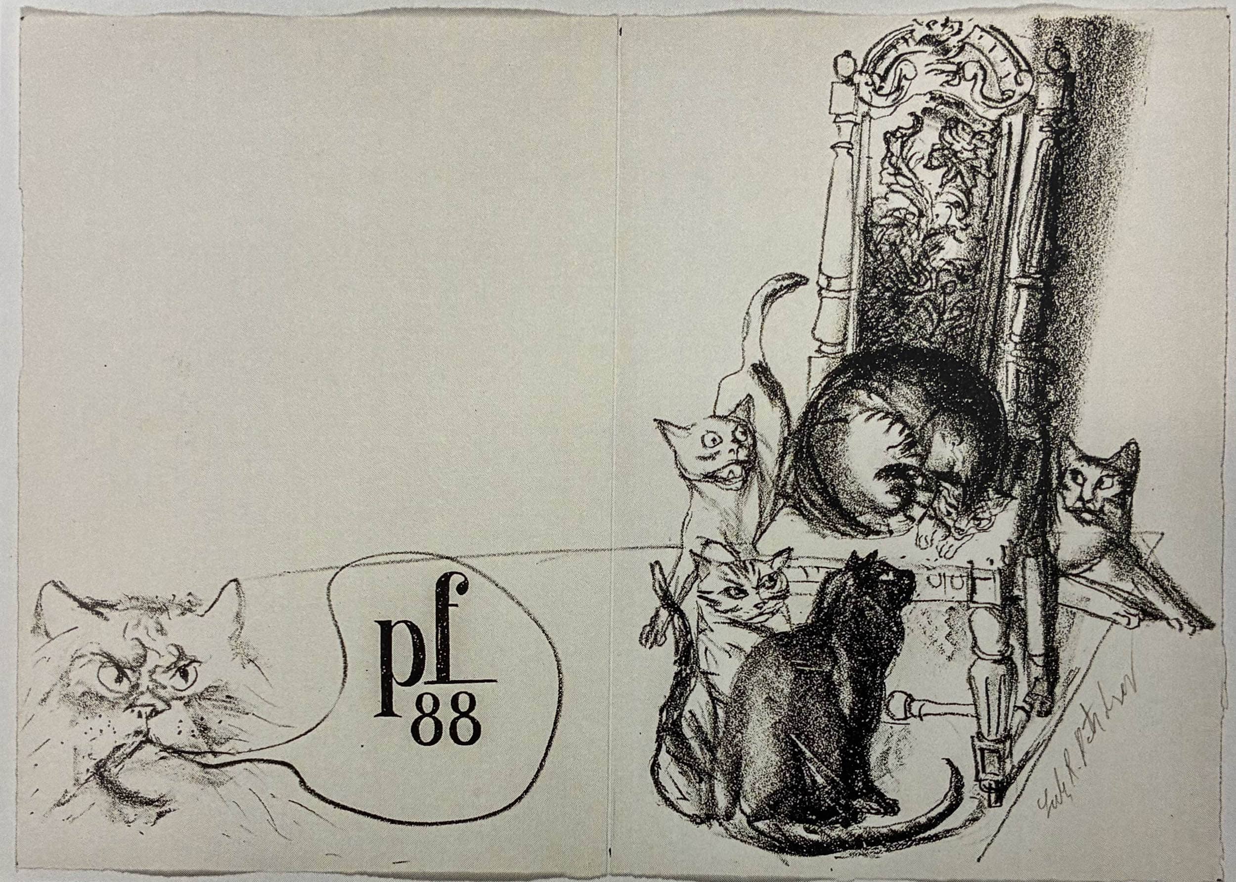 Ketscher Lutz r. - Neujahrswünsche 87/88  // New Year's Greetings 87/88